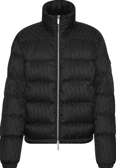 dior oblique puffer black|black dior jacket.